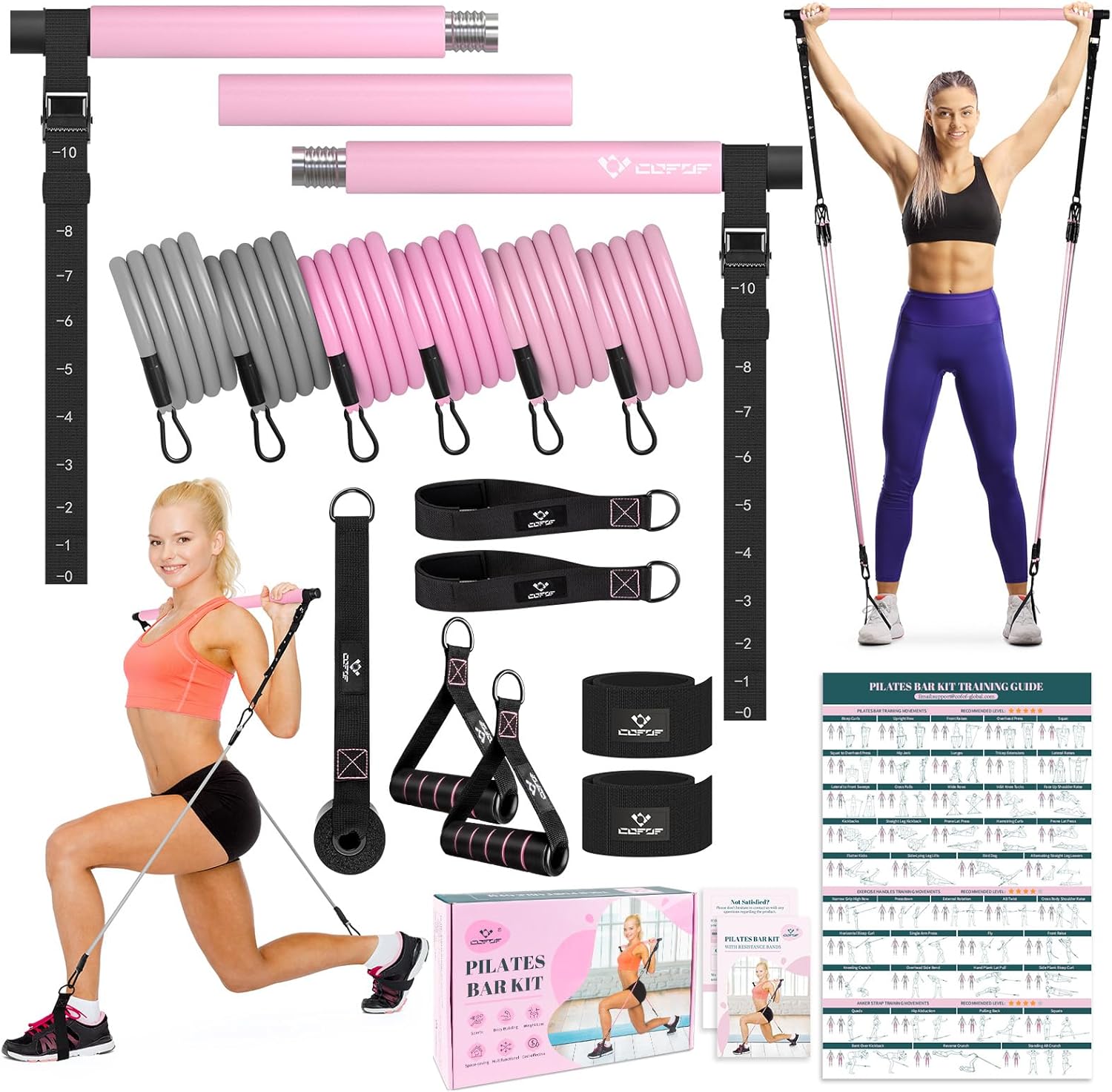 Pilates Bar Resistance Kit for At-Home Strength & Mobility