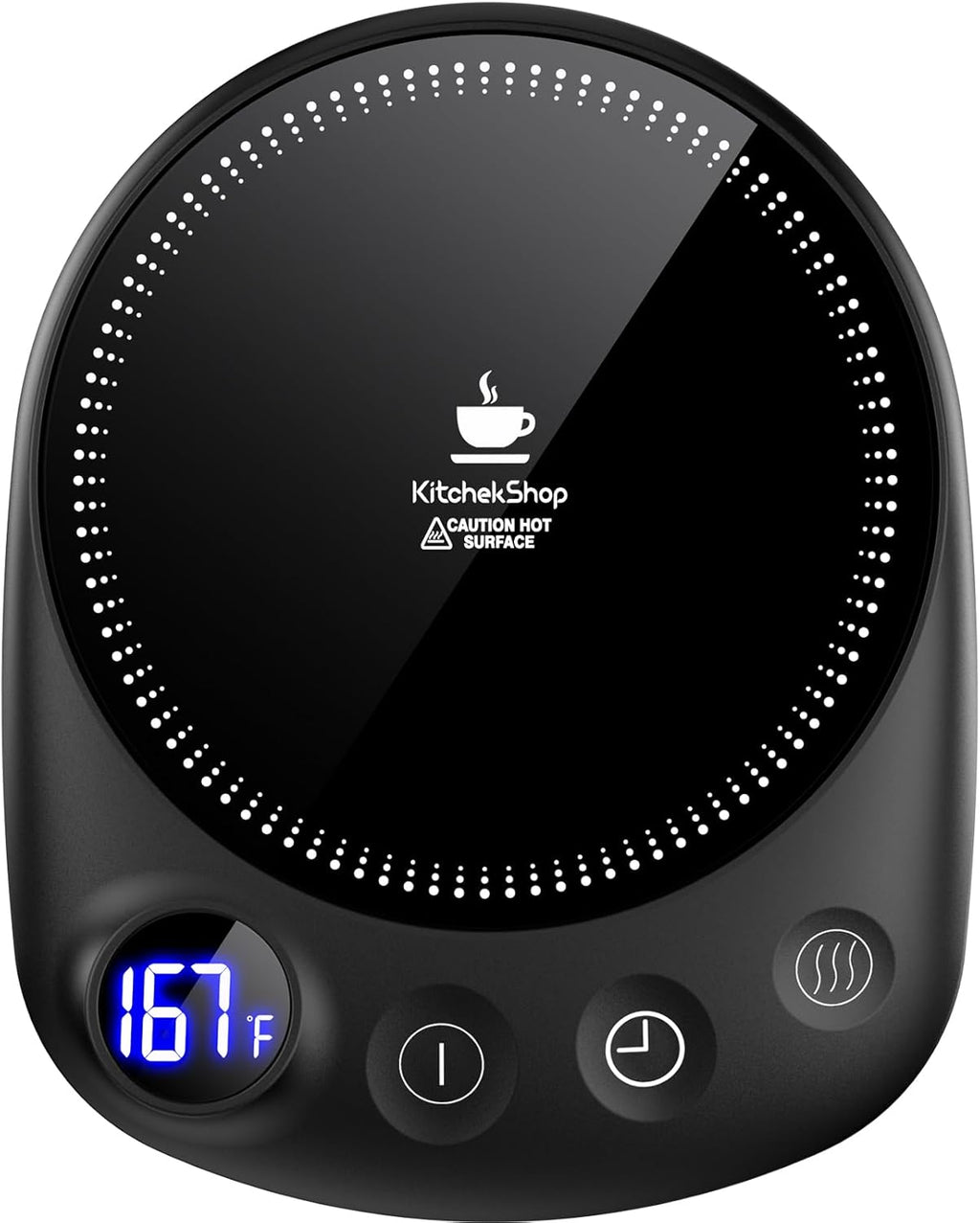 Electric Coffee Mug Warmer with Adjustable Temperature & Timer