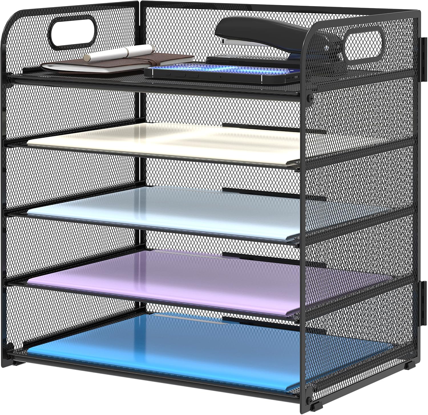 Mesh Paper Tray Organizer for Home Office & Desk Storage