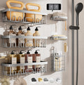 No-Drill Shower Caddy for Bathroom Storage & Organization