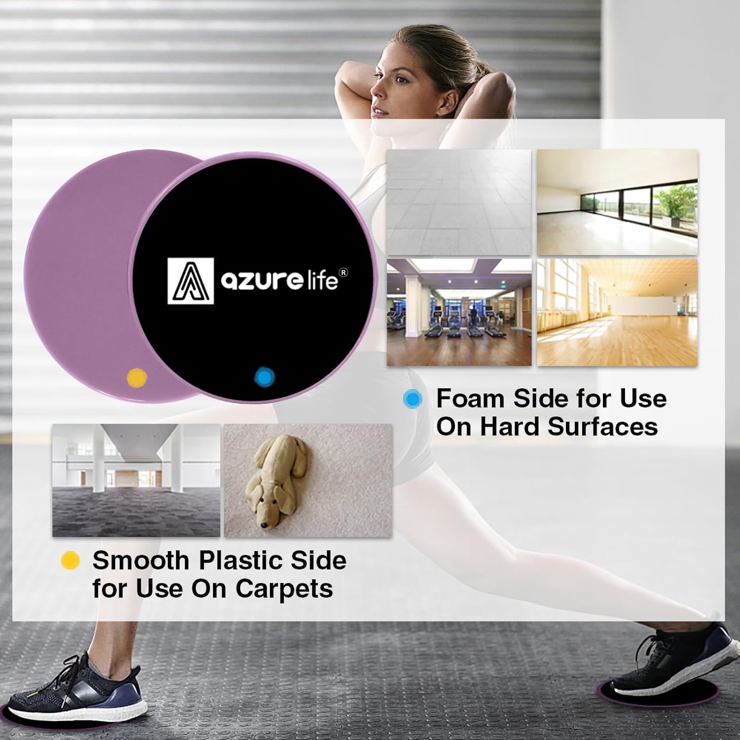 Dual-Sided Core Slider Discs for At-Home Fitness