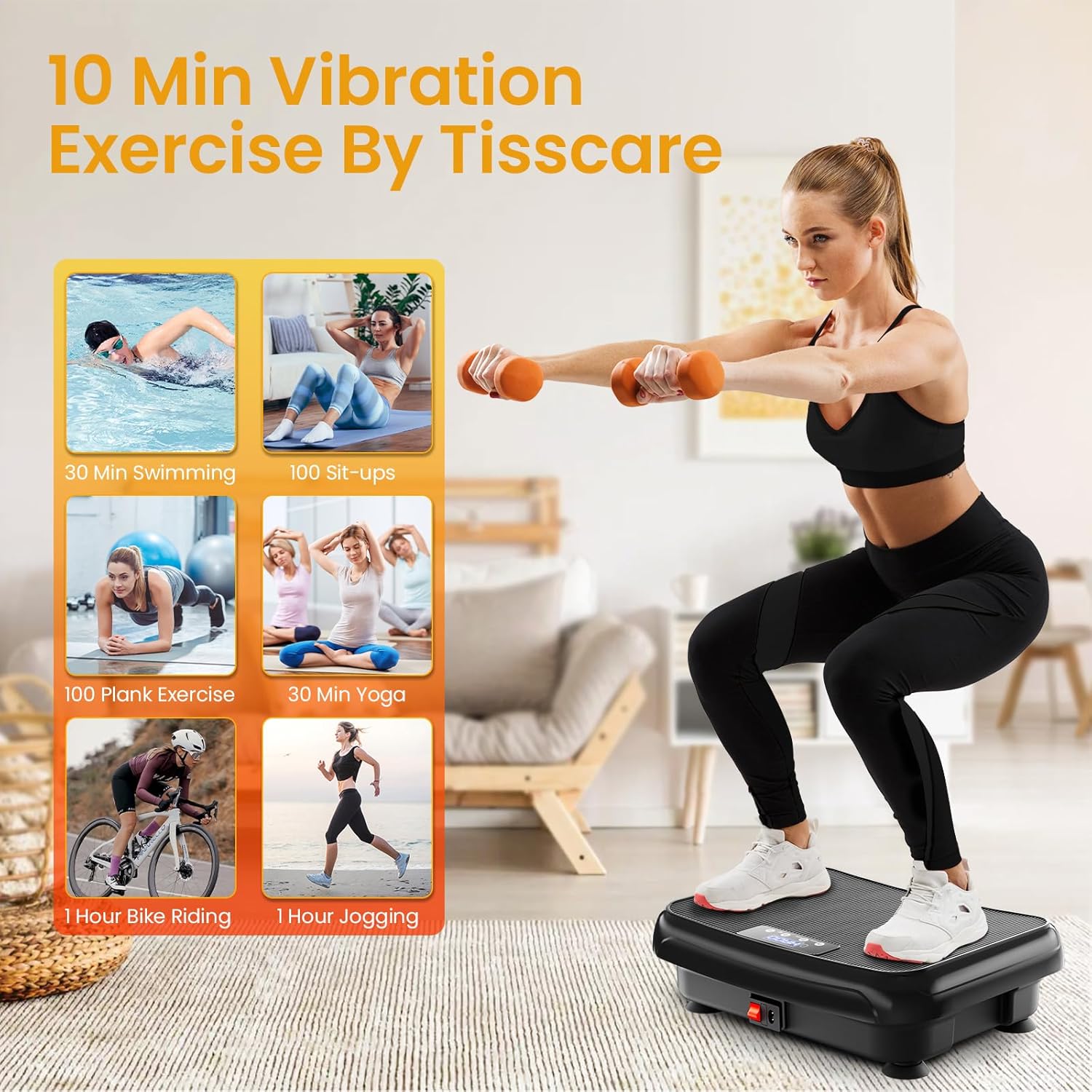 Vibration Plate Trainer for At-Home Fitness & Recovery