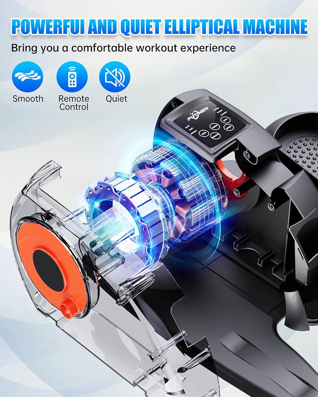 Under Desk Elliptical Pedal Exerciser for Seated Movement